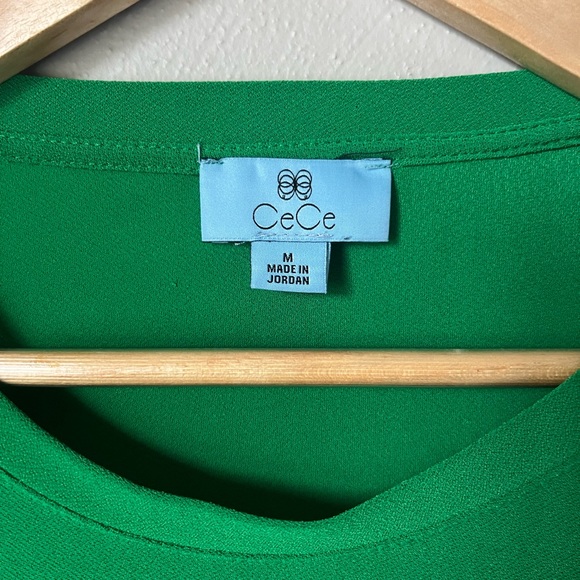 CeCe Vibrant Green Blouse - Picture 3 of 3